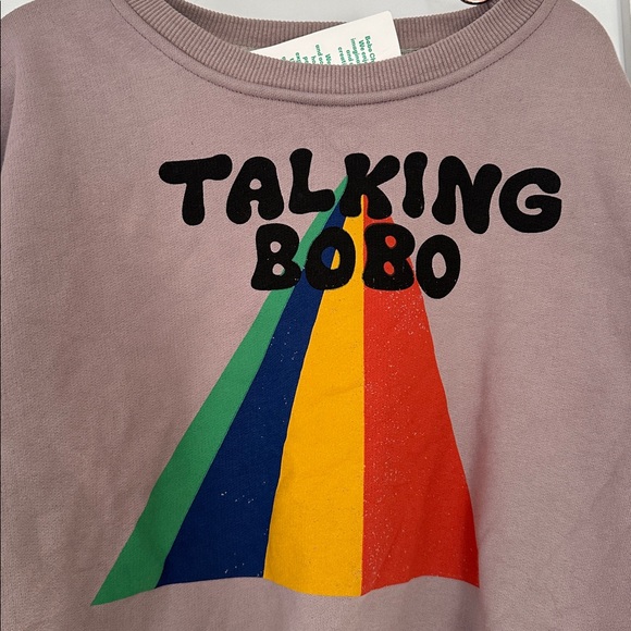 BOBO CHOSES  Talking Bobo Organic Cotton Sweatshirt | Grey - Picture 3 of 6